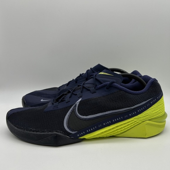 Nike Metcon React Shoes Mens Size 14‎ Training Sneakers Navy Yellow CT1243-400 main image 10